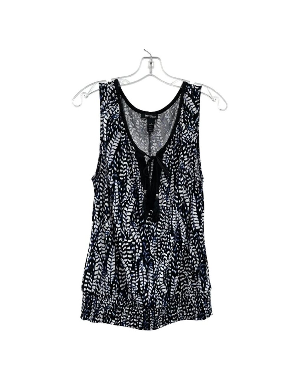 White House Black Market Womens L Print Sleeveless Top Used